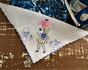 Winter Umbrellas Colourful Rainy Hanky Handkerchief Gift tissues Funny NEW Kids
