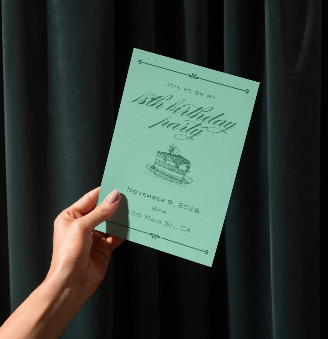 Editable Birthday Invitation Template - Etsy