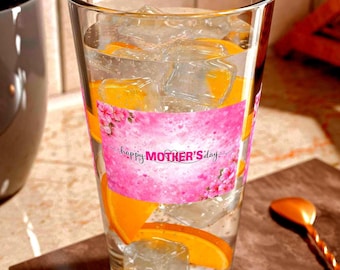 Happy Mother's Day Celebration Mixing Glass, 16oz | Love Pint Glass