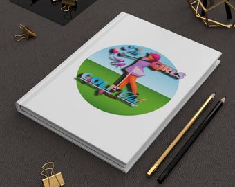 The Girls Golf Club Personalized Hardcover Journal, Matte Cover | Custom Name
