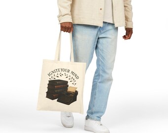 Ignite Your Mind Book Stack Tote