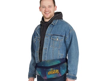 Adventure Galaxy Print Fanny Pack | Space Travel Waist Bag
