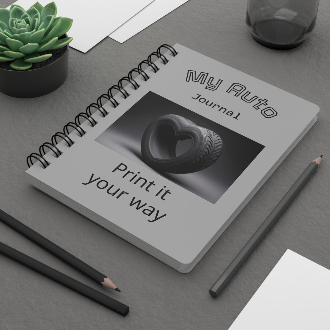 My Auto Journal Spiral Notebook for Car Enthusiasts, Vehicle ...