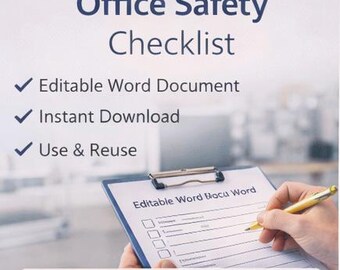 Office Safety Checklist Template | Workplace Inspection (Word Download)