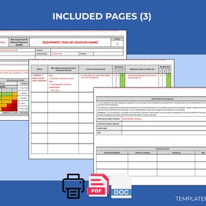 建設RAMSテンプレート | 施工方法説明書 | 編集可能なドキュメント | 健康安全テンプレート 画像 2