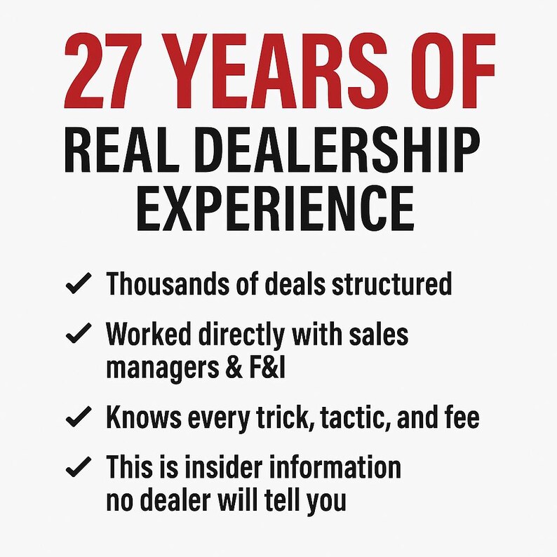 CAR Buying NEGOTIATION SCRIPT & Dealership Playbook - Etsy