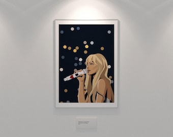 Sabrina Carpenter Printable Poster, Fan Art, Wall Art, Digital Download