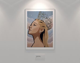 Ariana Grande Poster, Home Decor, Wall Art, Wallpaper, Singer Room Decor