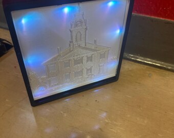 Lámpara de noche litofánica personalizada • Regalo fotográfico personalizado • Lámpara fotográfica impresa en 3D • Color o blanca