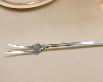 Vintage Sterling Silver Cold Meat Fork RW&S  7.5 Inch