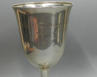 Antique Frank W. Smith  Sterling Silver  Goblet, Trophy,  1930, Frank W. Smith  - Fauquier Co. Virginia