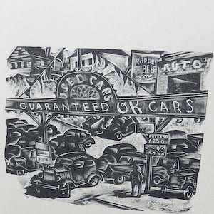 Vintage &quot;Woodcuts of New York&quot;  Pages from a Diary by Hans A. Mueller 1938   Illustrated