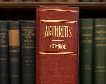 Vintage Medical Book Arthritis and Allied Conditions Comroe Third Edition  1944