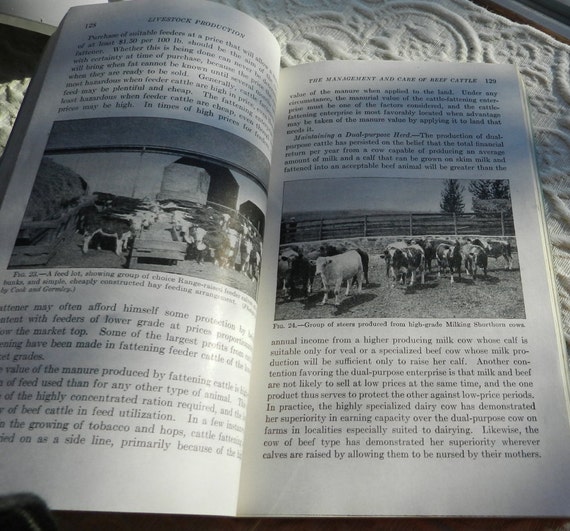 Vintage Manual Livestock Production Em 852 1944 Etsy