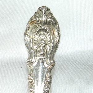 2 Vintage SS Wallace Large Serving Spoons Lot - Sir Christopher Pattern - 925 Authentic - Estate Sterling