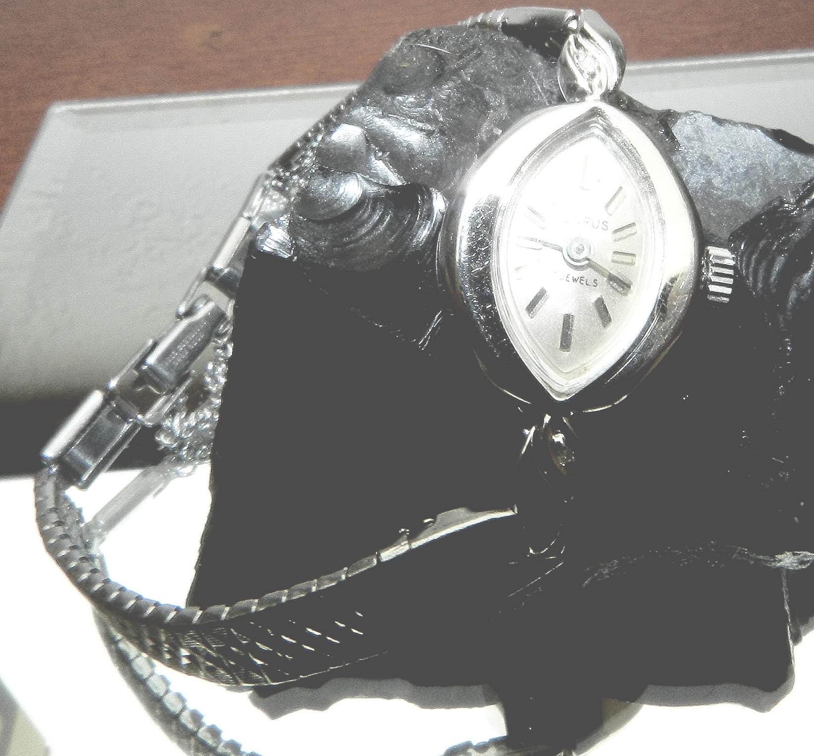 Vtg Woman\'s Watch - Benrus Quartz Silver Tone, Rhinestones, Cuff Style, New Batt Watch, Vintage Benrus Watch, Benrus Crystal | Mercari main image 3