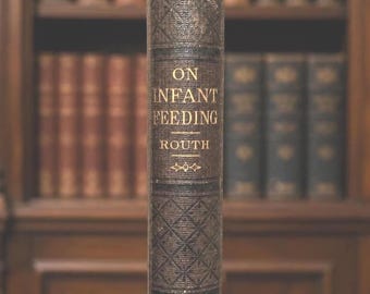 Antique Health Book  Infant Feeding by C.H.F. Routh  HC