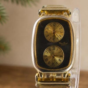 Vintage Pierre Nicol Dual Time Zone Watch Working image 2