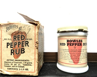 Authentic Vintage Medicine Jar with Original Box - White Milk Glass Hazel Atlas