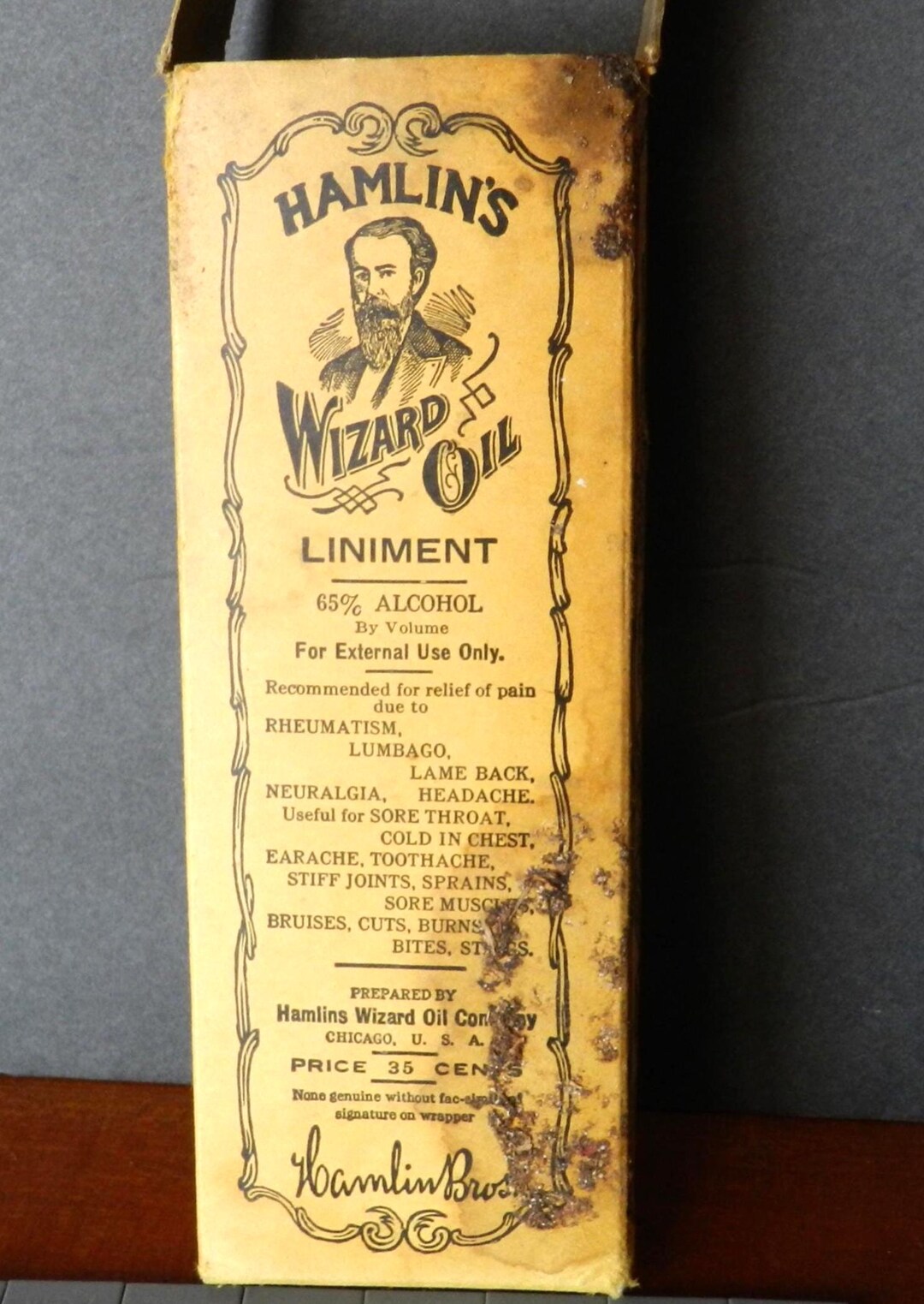 Authentic Antique Herbal Medicine Bottle - Quack Sideshow - Hamlin's ...