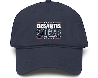 Ron DeSantis 2028 Baseball Cap Navy Blue Republican Hat