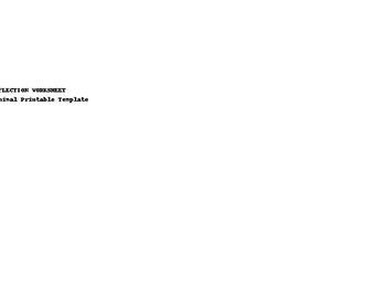 Reflection Worksheet – Minimal Printable Self-Review Template (Instant Download)