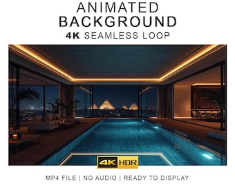 Egyptian Pyramids Ambient Background Video – 4K Seamless Loop Ambience Clips (Digital Download)