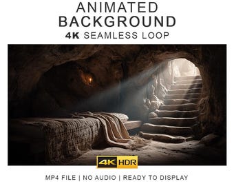 Resurrection Light Ambience Video | Background Video Loop – 4K Clips (Digital Download)