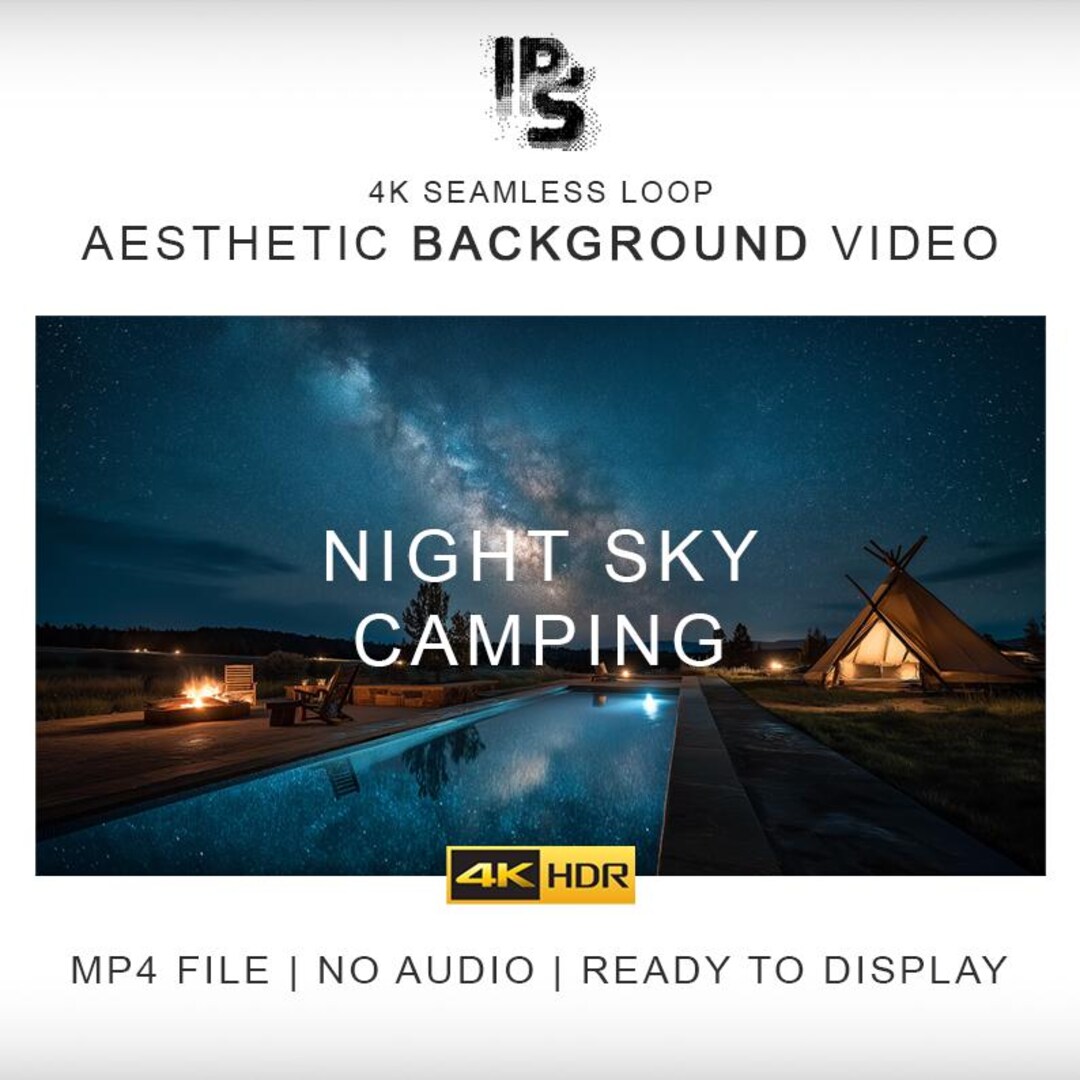 Loopable Sky Box Night Sky Camping | Ambient Background Video – 4K Loopable Ambience ...