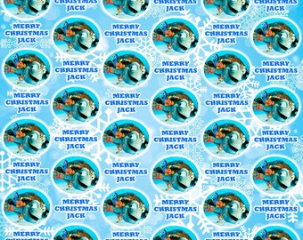 FINDING NEMO Gepersonaliseerd kerstcadeaupapier - Disney kerstcadeaupapier - Disney Finding Nemo Cadeaupapier - Mirabel - Bruno
