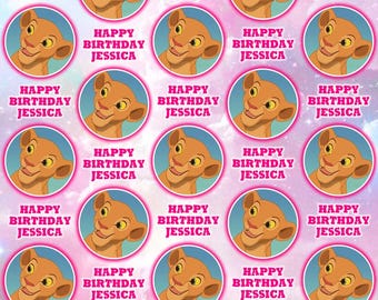 NALA LION KING gepersonaliseerd inpakpapier verjaardag - Disney gepersonaliseerde verjaardagscadeauverpakking - Lion Guard cadeaupapier - Lion Guard