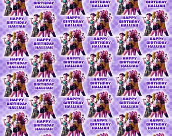 KPOP DEMON HUNTERS Personalised Birthday Wrapping Paper - K-Pop Personalised Birthday Gift Wrap - Saja Boys Demon Hunters Gift Wrapping