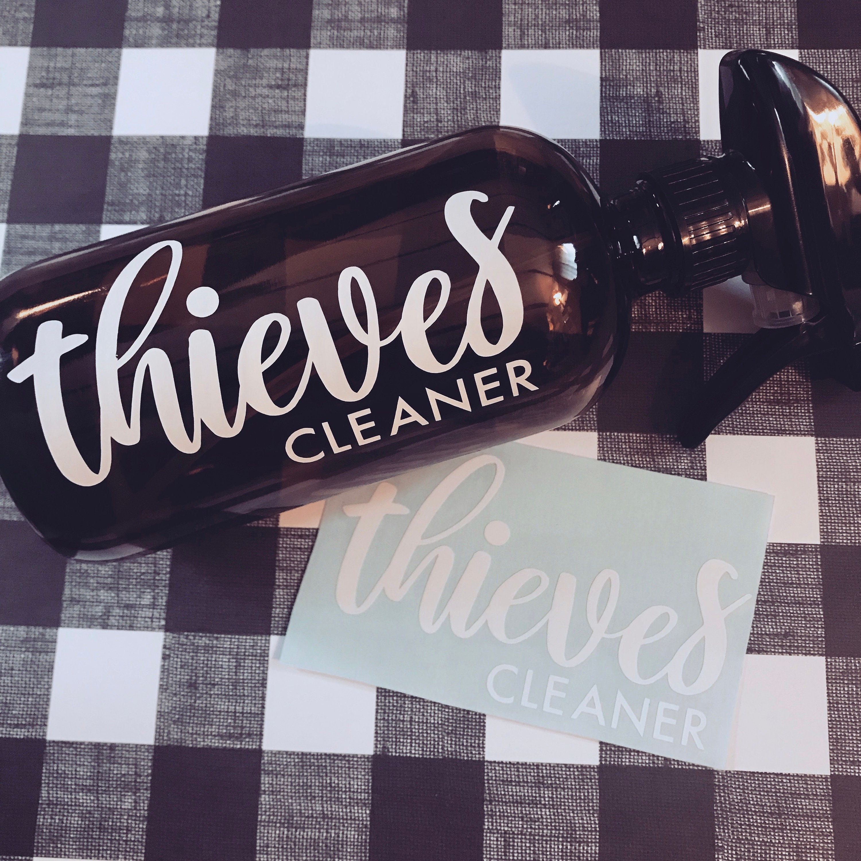 White Thieves Cleaner Label For Glass Spray Bottle Etsy