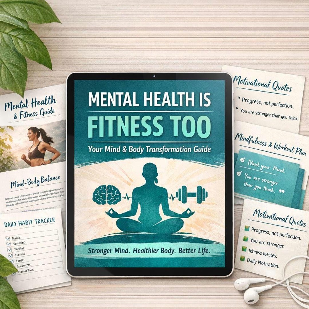 Mental Health is Fitness Too: Daily Mindset & Emotional Wellness Guide ...
