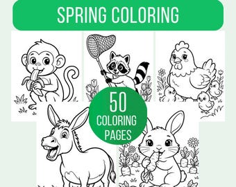 spring Coloring Pages, Spring Coloring Book, spring Coloring Sheets, Beach Coloring Pages, spring Coloring Pages for Kids, spring Activities
