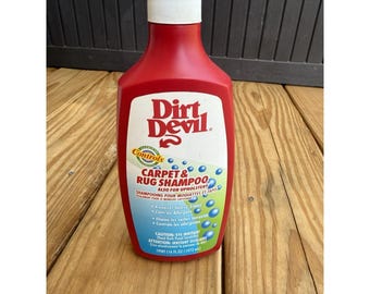 Vintage 1999 Dirt Devil Carpet & Rug Shampoo No Phosphates/ Artificial Dyes 50%