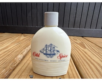 Vintage Old Spice Pre-Electric Shave Lotion 3.75Oz 50% Full