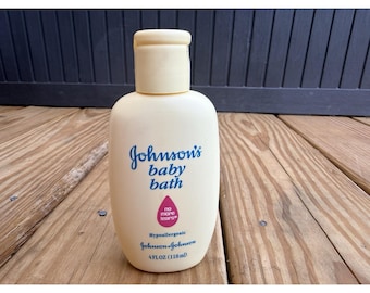 vintage 1996 Johnsons Baby Bath hypoallergénique biberon jaune 4 oz. Nouvel accessoire