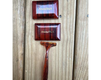 Vintage Schick Personal Touch Rasierer mit 6 Nachfüllklingen in Schildpattoptik