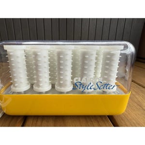 Clairol Style Setter 14 hot rollers Clairol Style Setter Hot Rollers Model C-14 Yellow Made in  main image 2