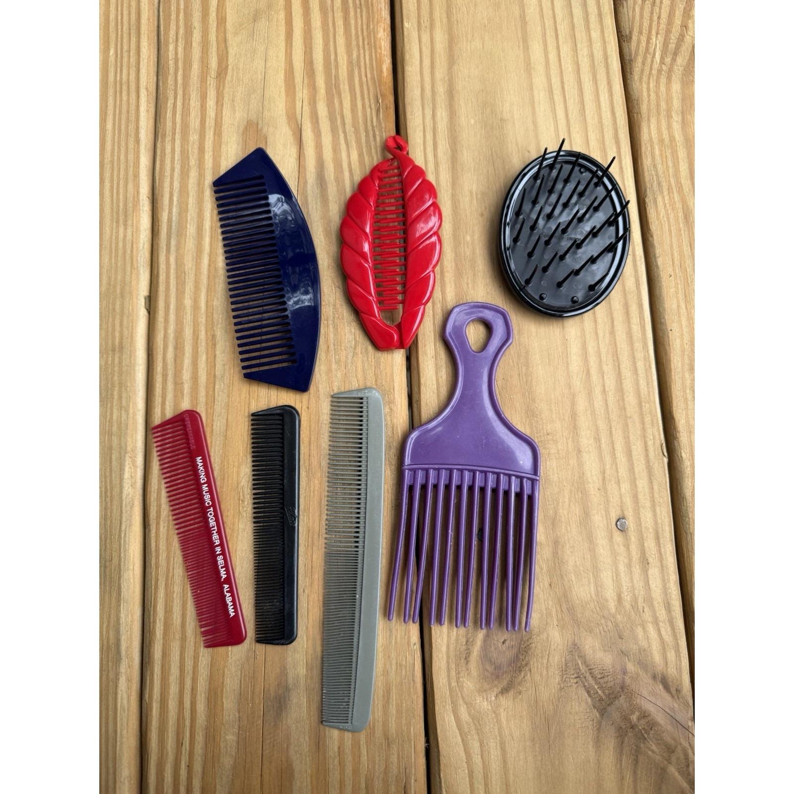 Lot 90s Vintage Colorful Hair Comb Set 90s Hair Brushes - Etsy main image 2