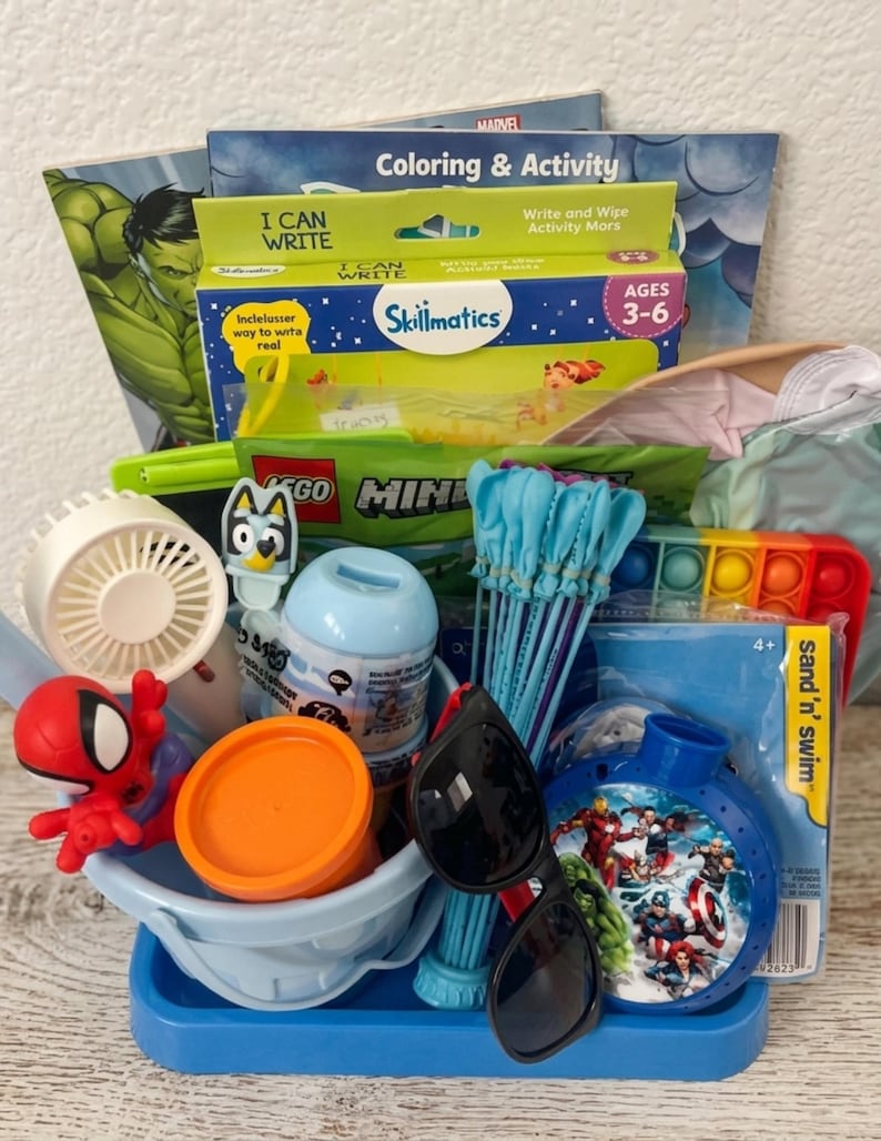 Kids Summer Activity Box, 20+ Outdoor Beach Toys, Birthday Gift Set - Etsy