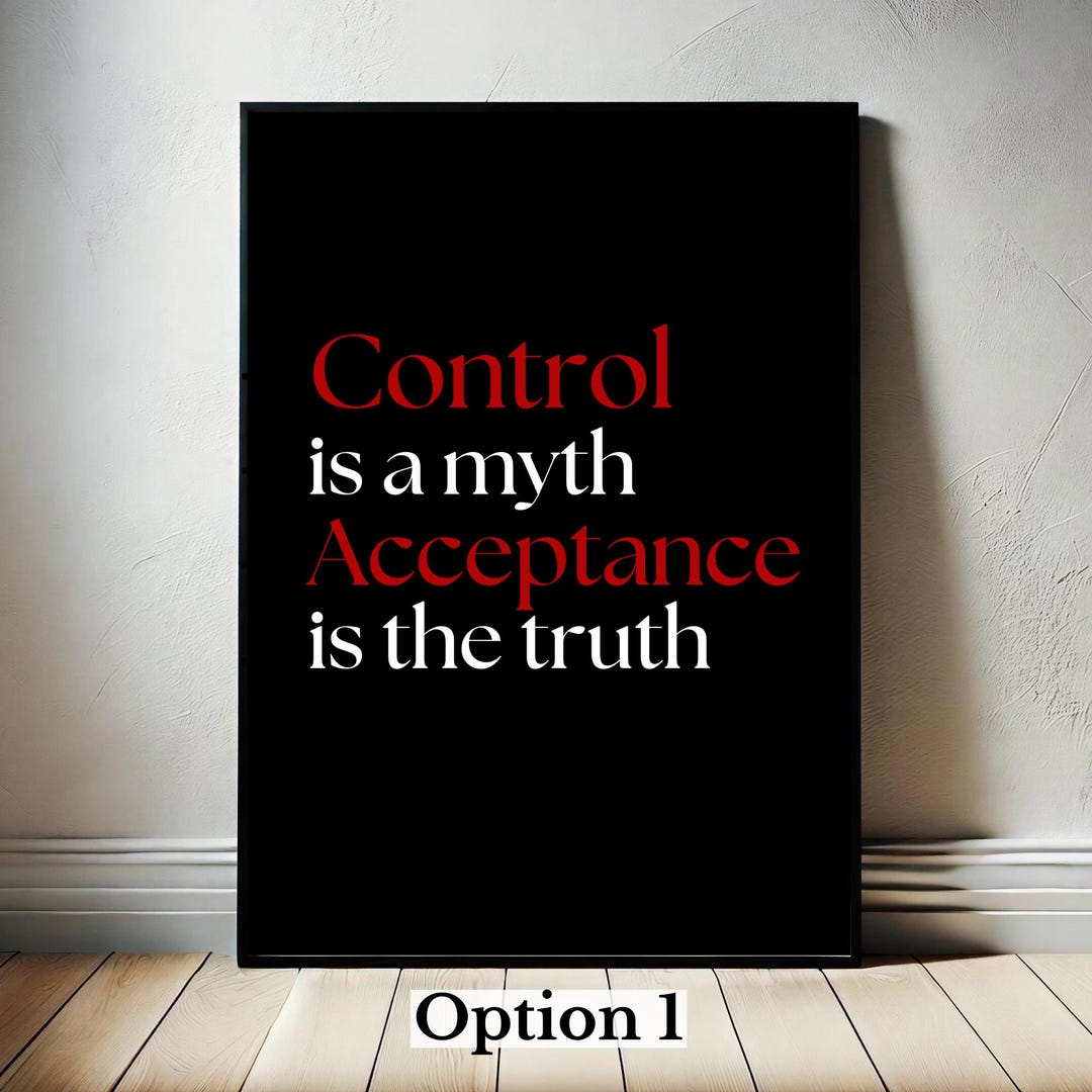 Truth of Acceptance Workspace Wall Art – Stoic Strength Rational ...