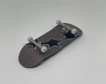 Budget Pro Fingerbaord 30mm Street Style Shiny Grey Stars Comes With Keyring