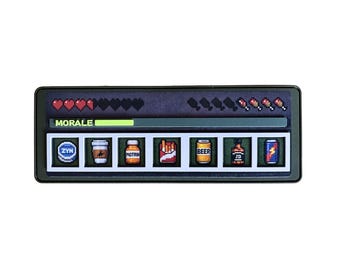 Parche de Minecraft con mensaje moral – Parche táctico para jugadores de 5 x 14 cm – Cierre de velcro