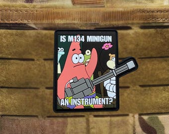 M134 Minigun PVC Patch - 2.4" X 2.5"