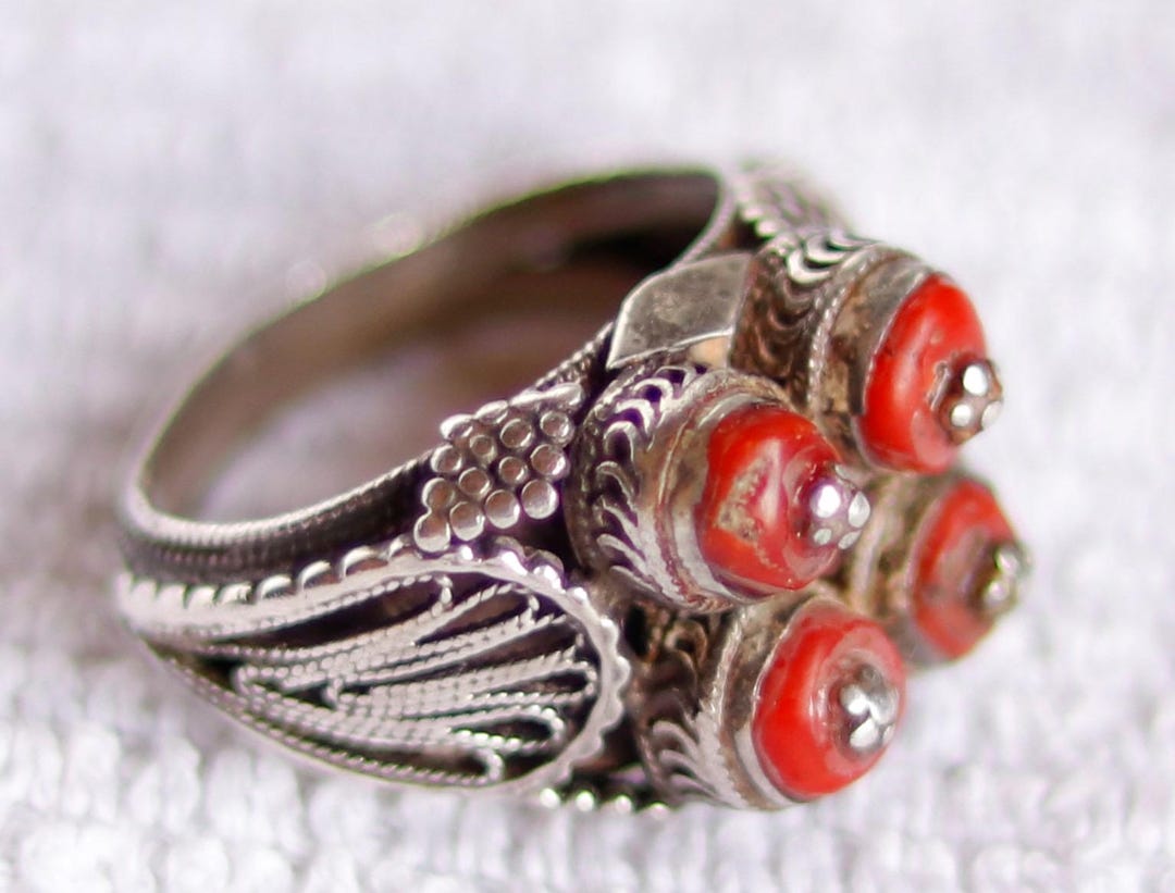 Antique Yemeni Silver Ring - Etsy