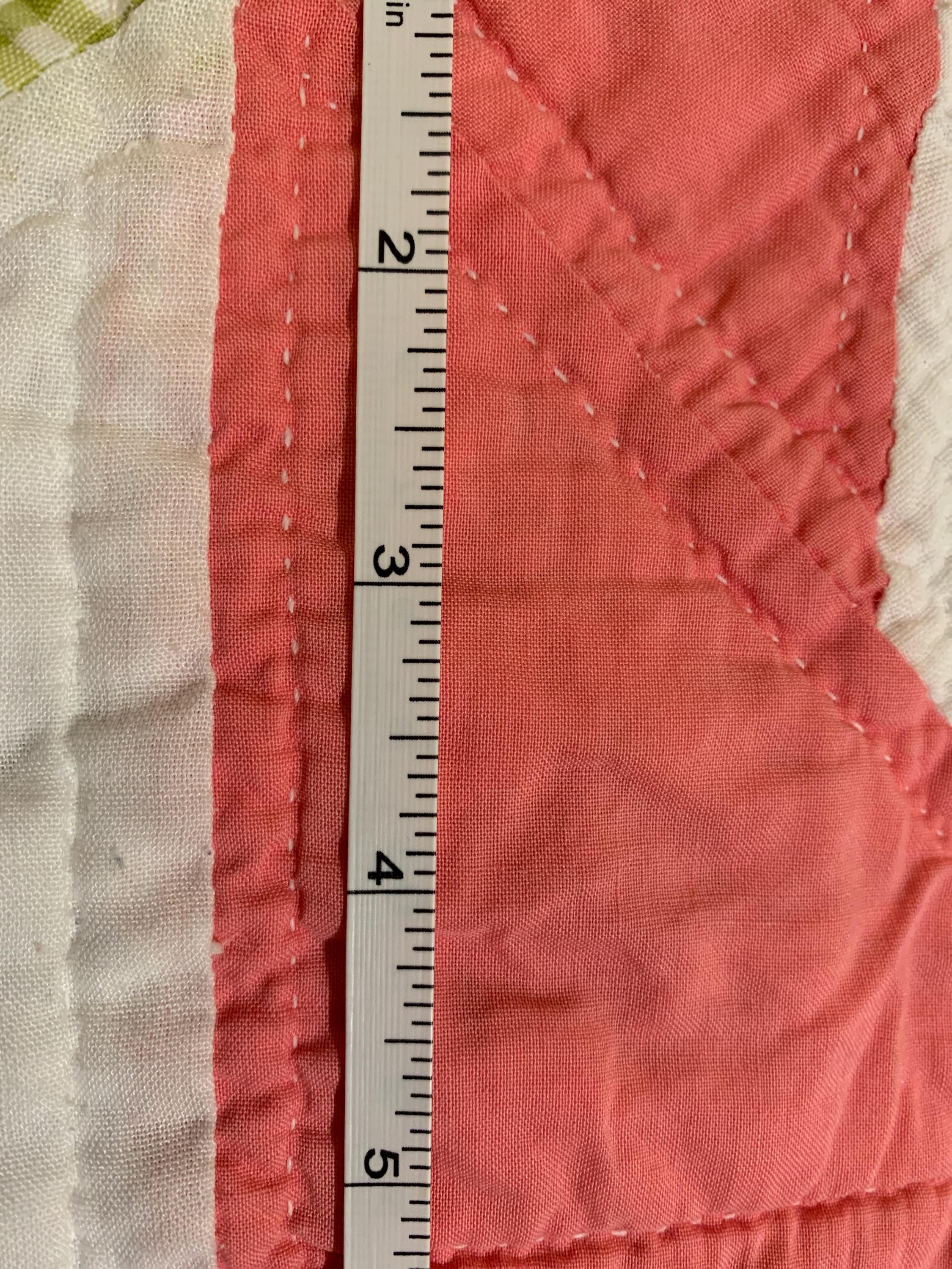 Retro 1976 Snail Trail Quilt | Cheery Spring Colors | Hand Quilted | 68 ...