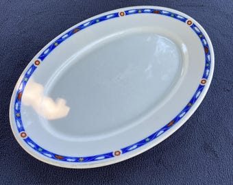 Siracuse porseleinen ovale schaal 10,5" vintage
