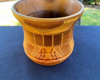 Segmented Turned Wood Bowl